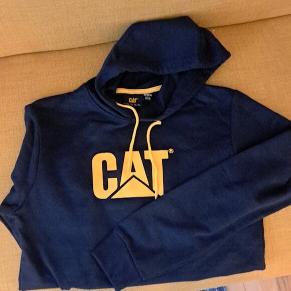 Caterpillar Men's Black Trademark Hoodie Size Medium - Picture 2 of 8
